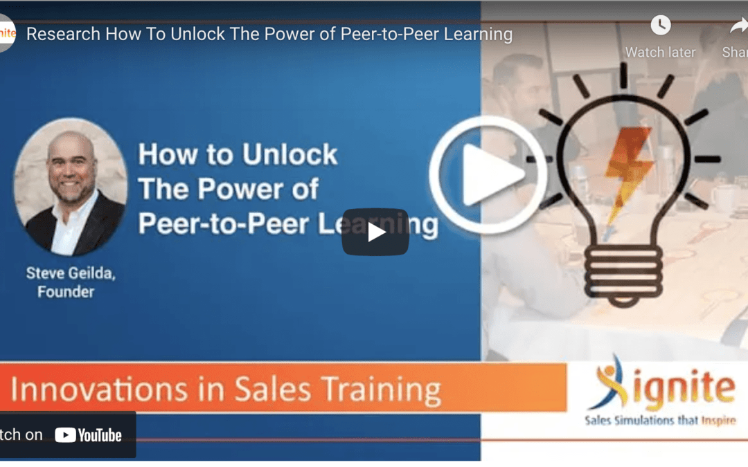 How To Unlock The Power of Peer-to-Peer Learning