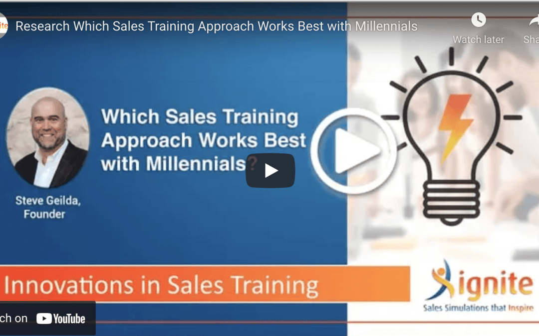 Which Sales Training Approach Works Best with Millenials?