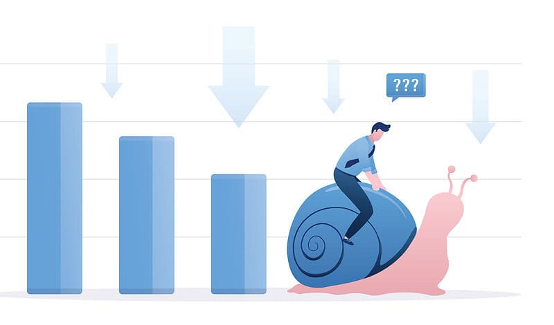 stagnant growth stalls